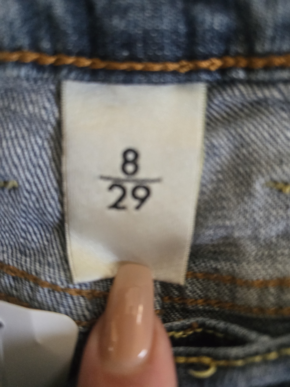Lucky Brand Light Blue Denim Shorts with Contrast Stitching - Picture 4 of 12